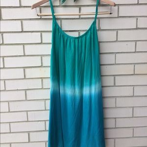 NEW Blue Tank Tunic / Bathing Suit Coverup